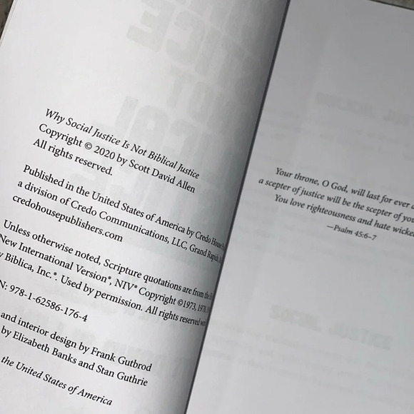 Why Social Justice is Not Biblical Justice book by Scott David Allen - Picture 3 of 13